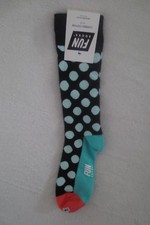 Fun Socks Men Size 10-13 Combed Cotton Polka Dots Print New