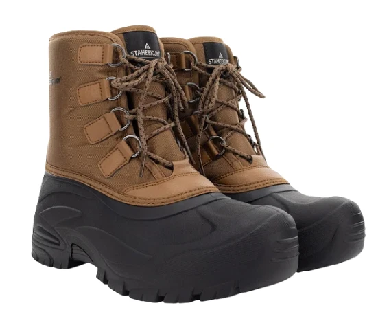 Staheekum Men's Snow Boots Cold Rated -20 Waterproof BROWN Pick Size