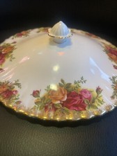 royal albert old country roses Beautiful Replacement Tureen Lid 20.5cm