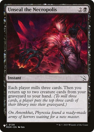 mom mtg card list Magic the Gathering (mtg): MOM: Unseal the Necropolis - Foil