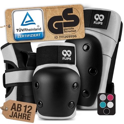Inliner Schoner Erwachsene mit GS 6er Set DIVE  L in Grau  Schoner Inliner Da...