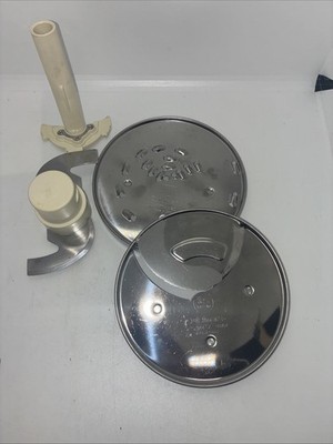 Lot Of Cuisinart Prep 11 Plus 3 Blades & Adapter Stem