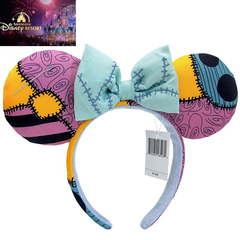 DisneyPark Blue Bow Headband Nightmare Before Christmas  display picture 3