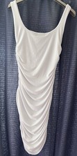 Rushed White Mini Bodycon Dress Size 8 Small- PLT - Never Worn