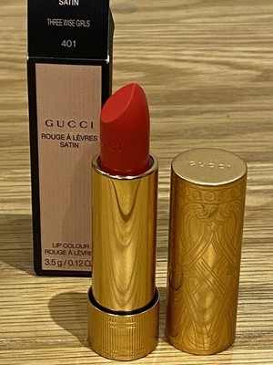 Gucci Rouge à Lèvres Satin Lippenstift Neu in OVP 401 Three Wise Girls £40
