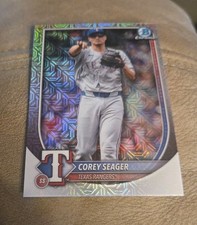 2025 Bowman Chrome Mega Box Mojo Refractor #38 Corey Seager Texas Rangers