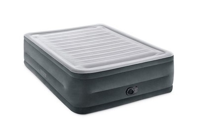 Air Mattress Queen 22in 600lb Dura Beam Plush Built in Pump Intex 64417ED Travel