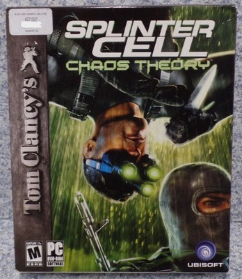 Video Game PC Tom Clancys Splinter Cell Chaos Theory NEW SEALED Big Box #8