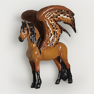 Custom CM Re- Sculpted Hand Patented Standing Friesian Pegasus Stablemate OOAK