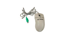 Vintage Key Tronic P801 Beige Scroll Wheel PS2 3 Button Ball Mouse