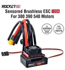 Rocket-RC Sensored Brushless 120A ESC for 1/10 RC Car Truck Short Course 1~3S