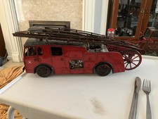 1930s Red Tin Plate Fire Engine