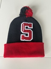 Supreme F/W 12 Navy Red Team Beanie Woolly Hat Brand New with Tags Bobble Knit