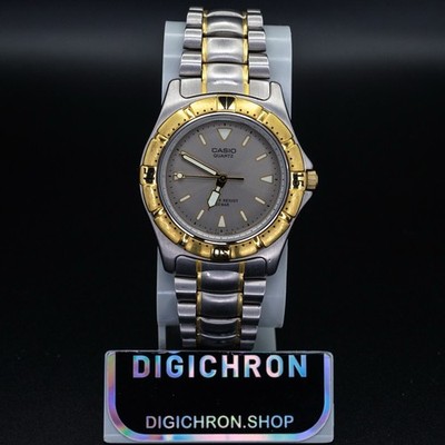 Casio Rare MD-722 Vintage 36mm JDM Import Gold Silver Dress Watch 