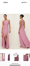 Reformation Evelyn One-shoulder dress, Rose petals Pink size 12