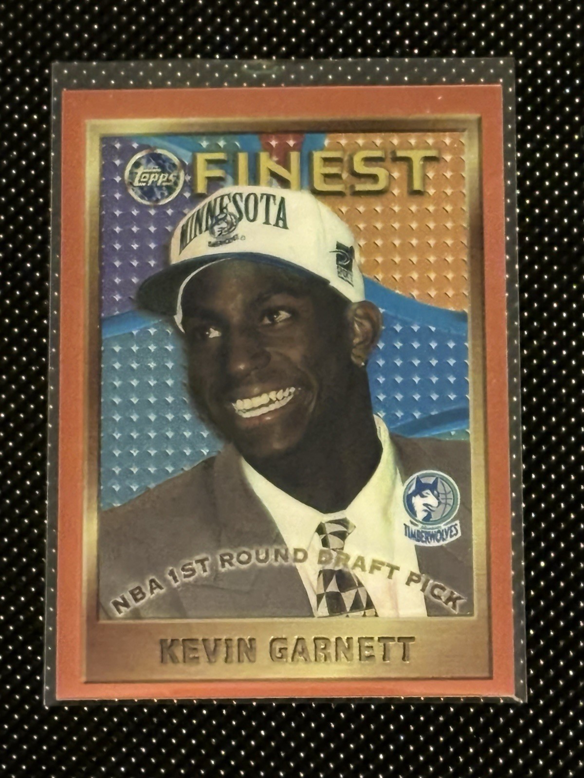 1995-96 Topps Finest - Kevin Garnett #115 (RC)