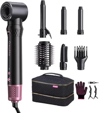 7-in-1 Hair Dryer Brush & Hair Styler, Fast Drying Blow Dryer & Curling Styling
