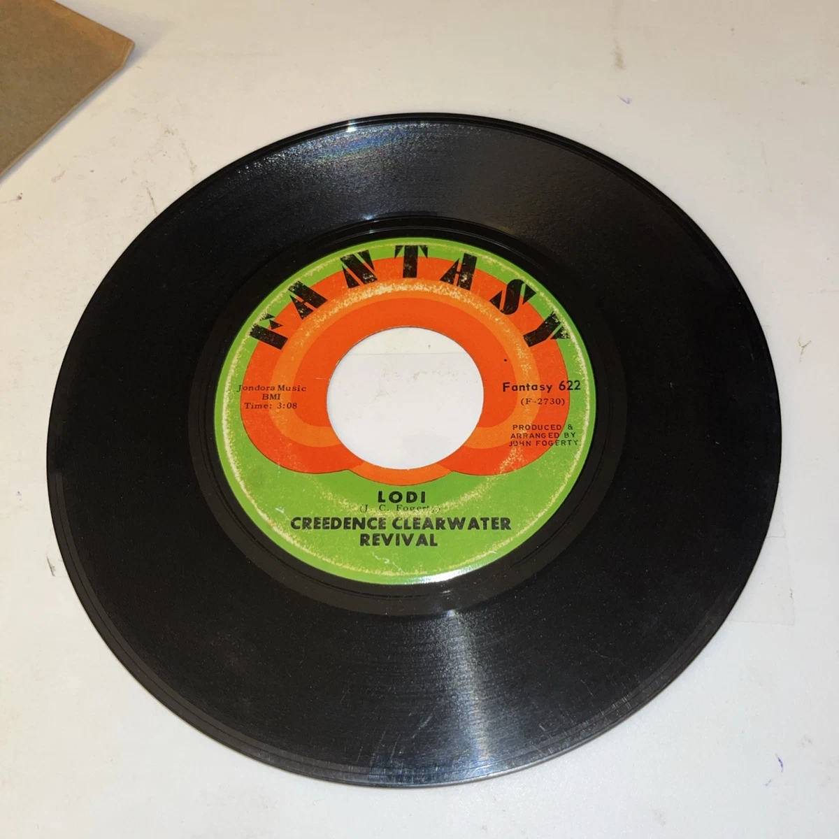 Creedence Clearwater Revival Rock 45 RPM Speed Vinyl Records for