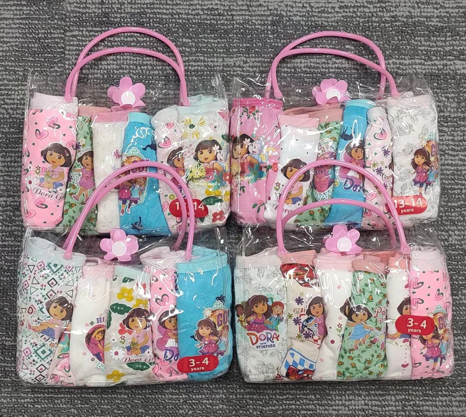 6 Panty Pack Girls Briefs underwear Dora the Explorer Size 3/4 5/6 7/8 - Image 3 of 3