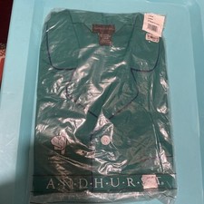 Men s Vintage Andhurst No-Iron L Pajamas Long Sleeve NEW in Package Green BBB