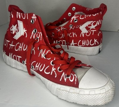 Size 9 - Converse UNT1TL3D High Not A Chuck - Red
