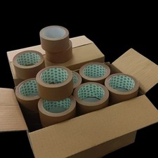 1 Roll Brown Water Activated Kraft Paper Tape for Box Sealing Carton Sealer