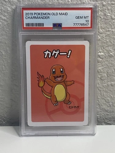 2019 Pokemon Charmander Playing Card Japanese Old Maid, PSA 10