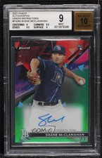 2021 Topps Finest Green Refractor 69/99 Shane McClanahan BGS 9 MINT Auto 0q4x