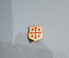 1960s Jerusalem Cross Pin-Lapel Badge Enamel RARE