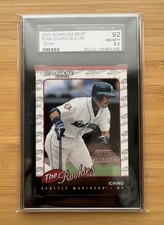 2001 Donruss Ichiro Suzuki SILVER Baseball’s Best The Rookies R104 Graded 92/100