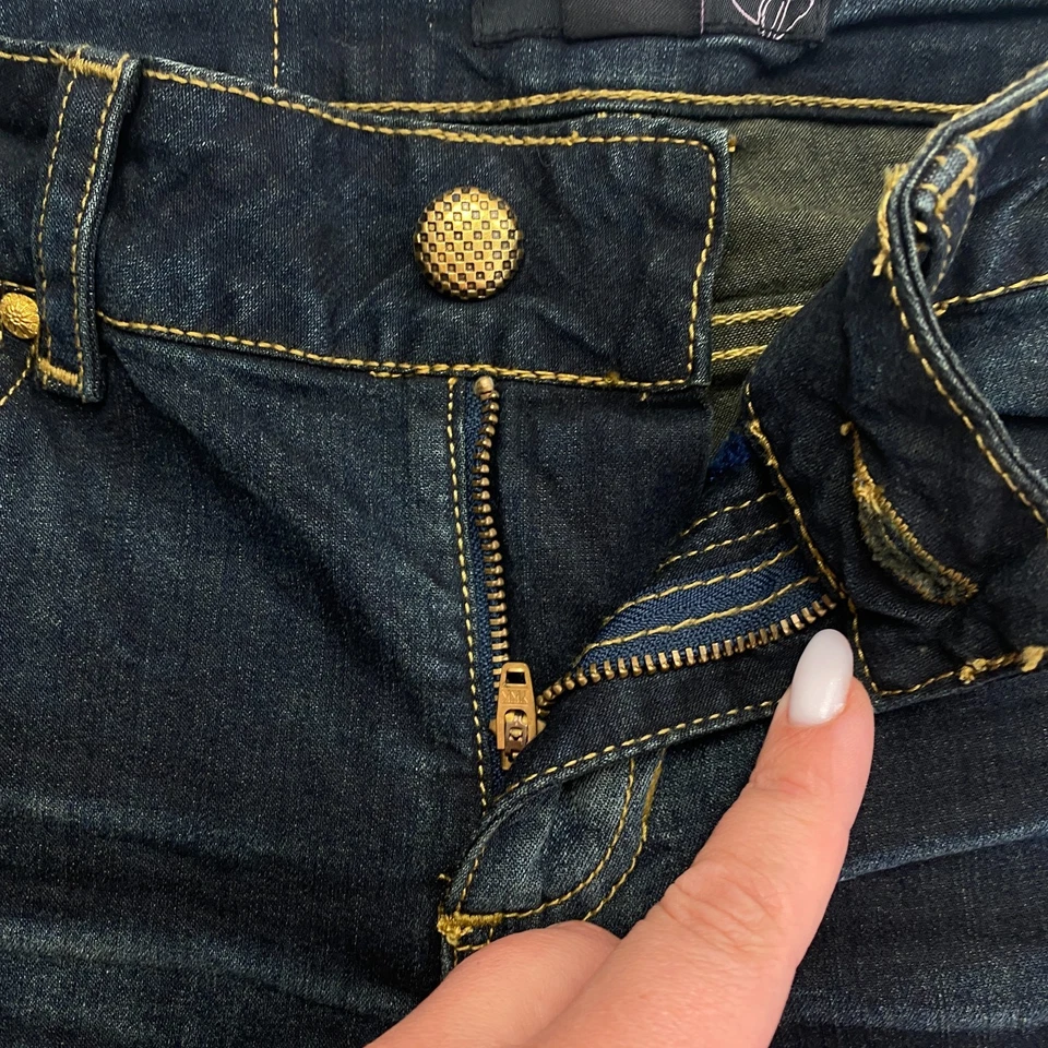 Baby Phat Mujer Azul Oscuro Jeans Ajustados Talla W30 L32 - Imagen 4 de 4