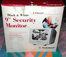 Radio Shack 49-2511 4 Channel Vintage Security Monitor 9"