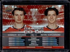 Connor Bedard Kevin Korchinski 2024-25 Upper Deck Gaming CO-OP CGO-6