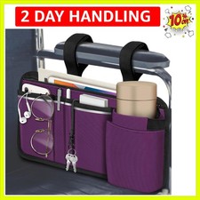 Wheelchair Side Storage Bag w/Cup Holder, Wheelchair Armrest Accessories Pouc...