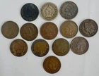1863 to 1909 Indian Head Cent Thirteen 1c Assorted 13 Coin Lot Circulated