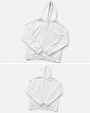 Nike Men's White Fleece Pullover Hoodie Logo Pockets Size S Regular