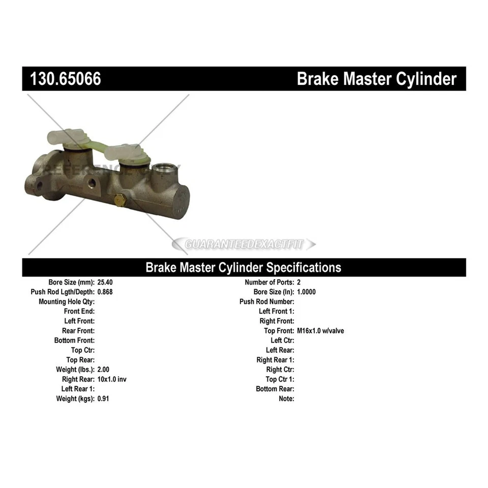 Cilindro maestro de freno centrado TCP para furgoneta Mercury Villager y Nissan Quest Foto 3 de 3