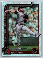2025 Topps Eugenio Suarez #328 Sand Glitter Parallel Arizona Diamondbacks Reds