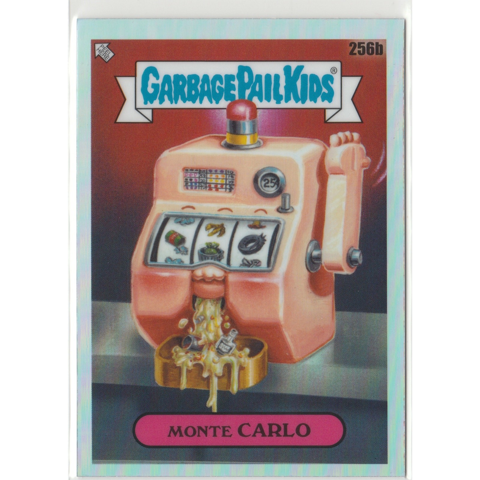 Monte Carlo #256b Refractor GPK 2024 Chrome Series 7 CS7 Garbage Pail Kids