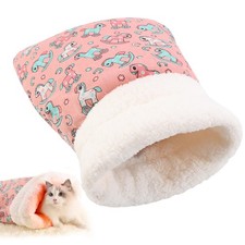 Cat Sleeping Bag, Self Warm Pet Bed Cave Bag for Indoor Cats, Cat Cave Bed 36...