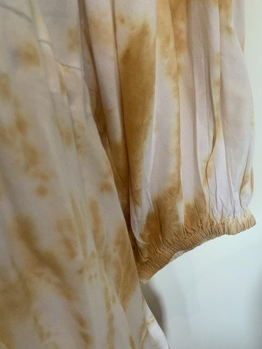 RRP£65 BNWT Monsoon Artisan Tie Dyed Beach Dress Sz Large- Ochre - Picture 5 of 11
