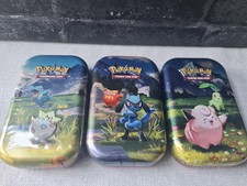 Pokemon Ascended Hero&rsquo;s Mini Tins x3 (leer) mit Stickern & Karte