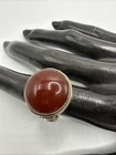 VTG SUARTI BA Sterling Silver Carnelian Agate Ring. 11.4 Grams. Size 6.5