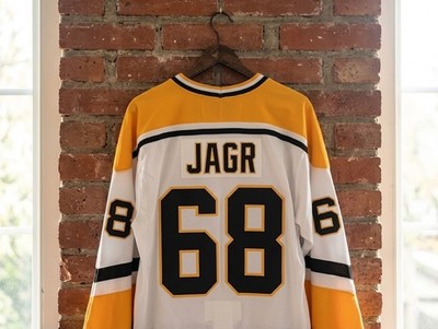 Jaromir Jagr #68 Pittsburgh White Jersey 90s Era Vintage Style Stitched Custom