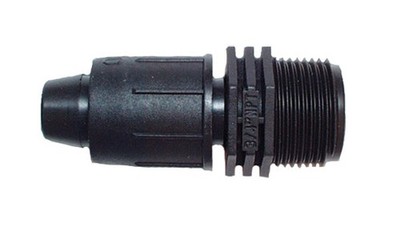 100 Pack DripWorks 1/2'' Easy Loc x 3/4'' Male Pipe