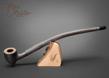 Mr. Brog WOODEN SMOKING PIPE Lotr Gandalf Hobbit Baggins CHURCHWARDEN 14"  Blue