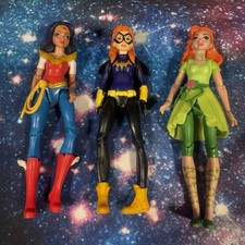DC Comics Super Hero Girls 6" Figuras de Acción Paquete Maravilla Mujer Murciélago Niña Hiedra