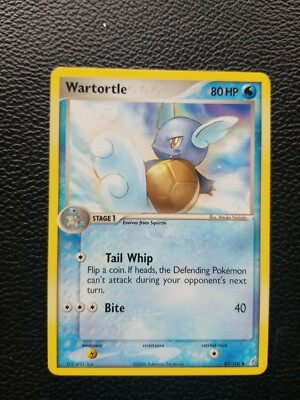 EX Crystal Guardians Wartortle 43/100 UNCOMMON Pokemon TCG LP