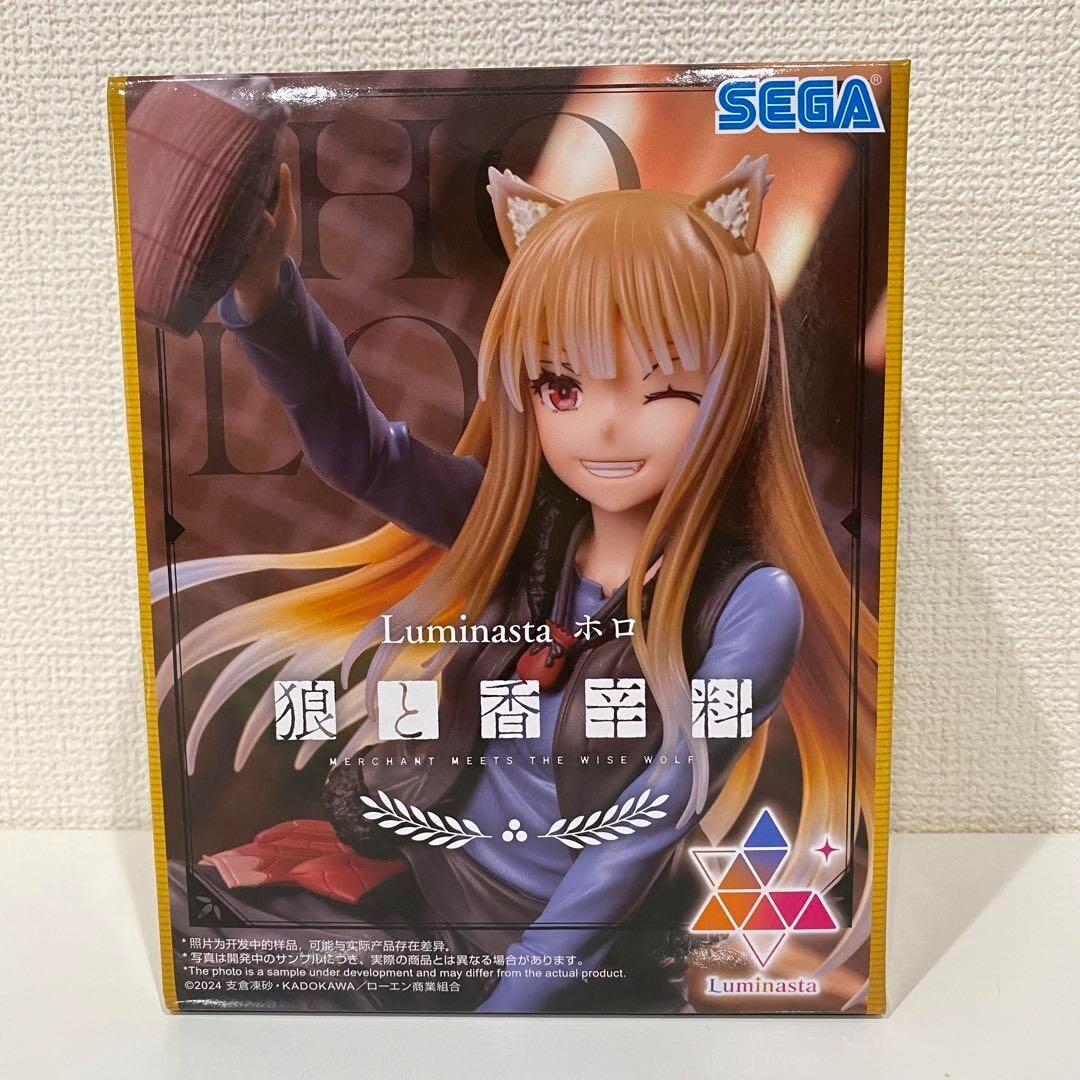 SEGA Luminasta Spice and Wolf Holo Figure Merchant Meets the
