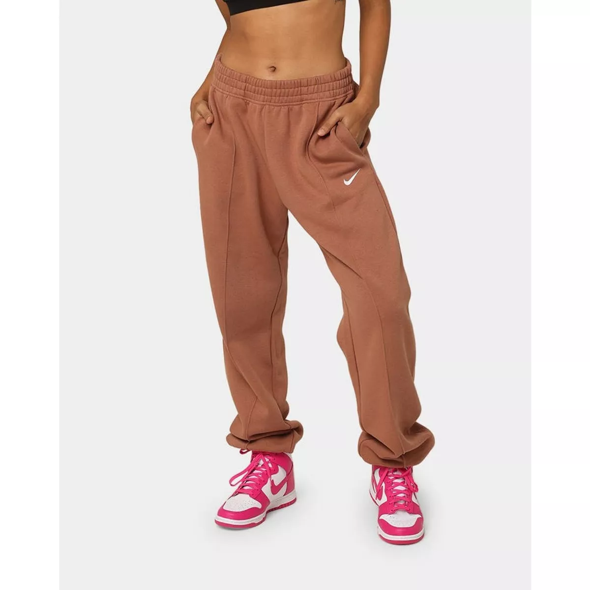 Nike Women Sportswear Essential Fleece Trousers Ladies Loungewear